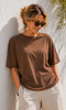 T-SHIRT DONNA GRIFFAI FILO DI SCOZZIA GIROCOLLO MEZZA MANICA OVER ART.7807
