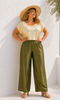 PANTALONE DONNA ELISA CASTELLI CONFORMATO ELASTICO TASCHE LARGO MORBIDO CANGIANTE ART.18084