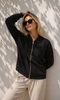 FELPA DONNA GRIFFAI LEGGERA MODAL FUL ZIP AMPIA  ART. 7724
