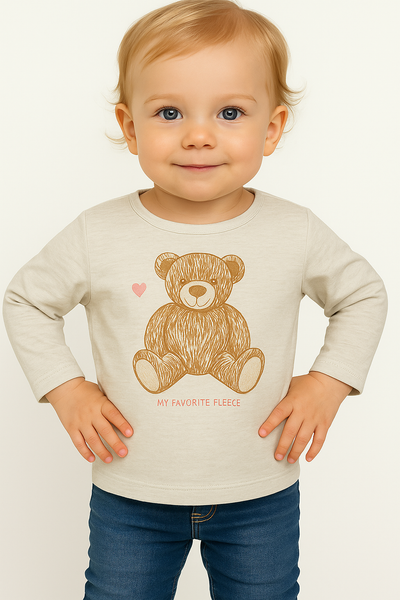 T-SHIRT BIMBA MANICA LUNGA STAMPA BOTTONCINI MARCA LOSAN ART. LBGAP0303 24047