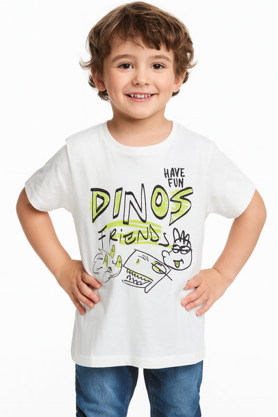 T-SHIRT BMBINO MANICA CORTA STAMPA MARCA LOSAN ART. LKBP0303 24005