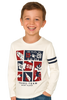 T-SHIRT BAMBINO COTONE MANICA LUNGA GIROCOLO POLSINI MARCA BM ART.AY6058