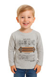 MAGLIA BAMBINO GIROCOLLO STAMPA APPLICAZIONE MARCA LOSAN ART.9251006AA