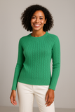 MAGLIONE DONNA RAGAZZA LANA TRECCE GIROCOLLO MARCA VALERIA GHITTORI ART. 1027
