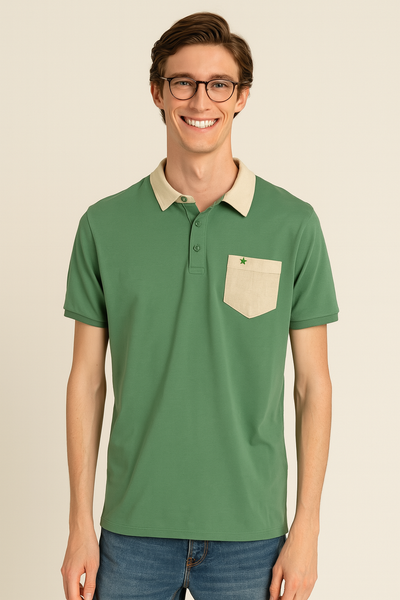 POLO UOMO RAGAZZO PIQUET TASCHINO MARCA SPORTING MARE ART. 11/B