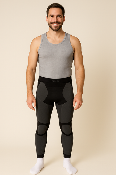 PANTALONE INTIMO UOMO RAGAZZO TECNICO SENZA CUCITURE MARCA BRUGI ART. R24L