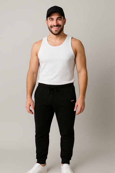 PANTALONE TUTA UOMO RAGAZZO ELASTICO POLSINI TASCHE FELPATO MARCA BACI&ABBRACCI ART. 5003