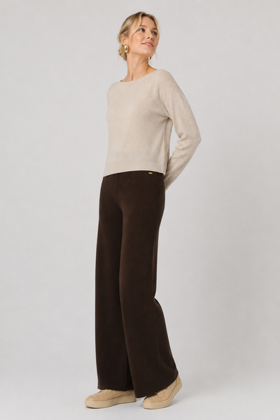 PANTALONI DONNA GRIFFAI PALAZZO MAGLIA VISCOSA ELASTICO ART. DGF6924