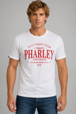 T-SHIRT UOMO PURO COTONE GIROCOLLO MARCA PHARLEY AND FIELDS  ART. TRIMB