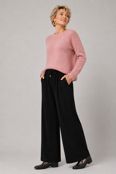 PANTALONI DONNA LAURA BIAGIOTTI PALAZZO CON ELASTICO ART. LB27I-1892