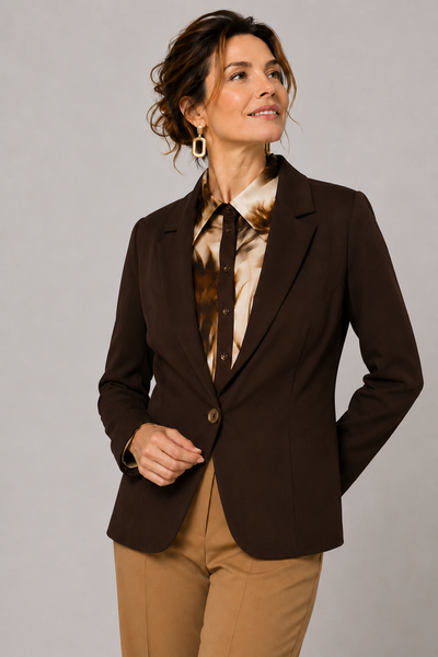 GIACCA DONNA LAURA BIAGIOTTI JERSEY UN BOTTONE ART. LB27I-2025