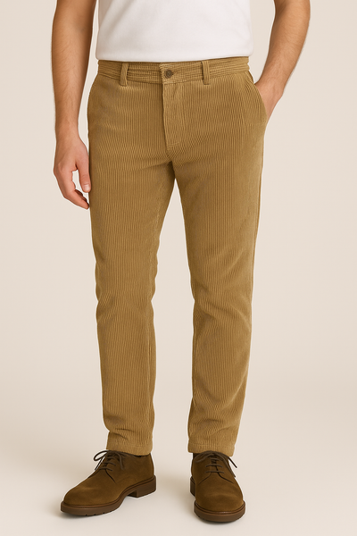 PANTALONI UOMO RAGAZZO VELLUTO ELASTICIZZATO CLSASSICO MARCA A&P BIANCHI ART. 342