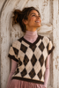 GILET DONNA GRIFFAI AMPIO ROMBI EFFETTO PELO SPACCHI ART. 7021