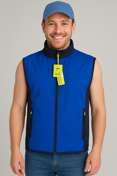 GILET UOMO ZIP TASCHE TECNICO TRASPIRANTE MARCA SCUOLA NAUTICA ART.213903