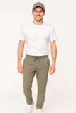 PANTALONE TUTA UOMO  MISTO COTONE GARZATO TASCHE COMODO BESTLAKE ART. FPB102
