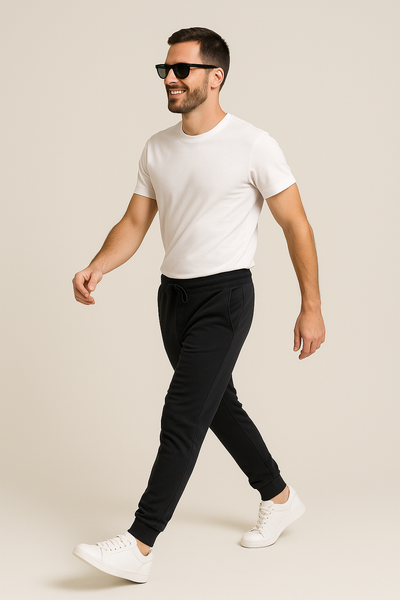 PANTALONI UOMO  ELASTICO IN VITA MISTO COTONE TASCHE COVERI ART. PF502