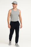 PANTALONE TUTA UOMO RAGAZZO POLSINI TASCHE ZIP FELPATO MARCA X-CAPE ART. SUPER TRAINING