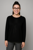 MAGLIONE DONNA GIROCOLLO POLSINI FASCIA STRASS  LUREX SPACCHETTO MARCA COVERI ART. DC829
