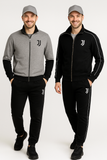 PIGIAMA TUTA COTONE GARZATO TEMPO LIBERO UOMO RAGAZZO ZIP SQUADRA JUVENTUS ART.JU14125
