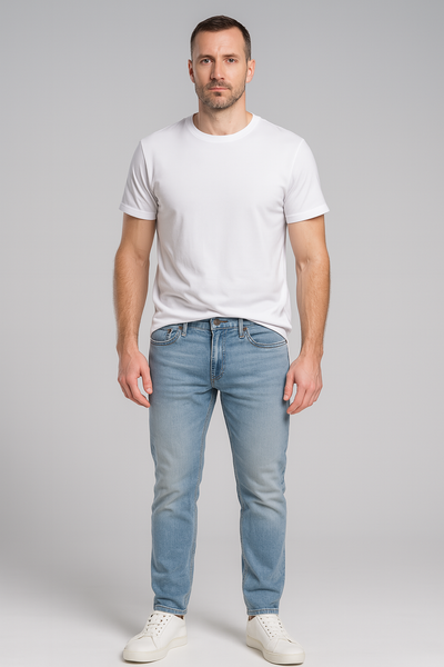 JEANS UOMO ZIP BOTTINE CINQUE TASCHE REGULAR MARCA LEE ART.L707NLLT