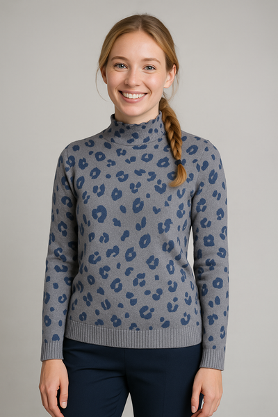 MAGLIONE DONNA RAGAZZA LUPETTO FANTASIA MARCA GAIA B. ART. 302