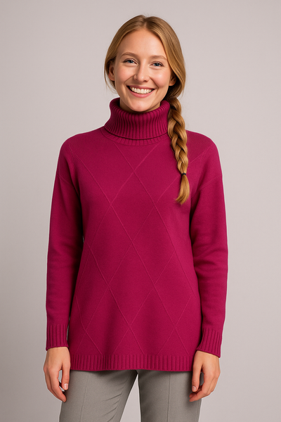 MAGLIONE DONNA DOLCEVITA LAVORATO MARCA GAIA B ART. 817