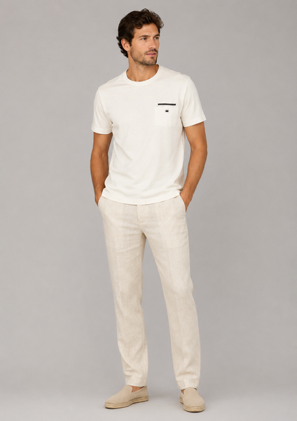 T-SHIRT UMO IL GRANCHIO MANICA CORTA GIROCOLLO TASCHINO COTONE ART. GR02