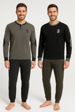 PIGIAMA UOMO HERMET JUVENTUS SERAFINO POLSINI LOGO CALDO COTONE ART. T10 1125