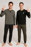 PIGIAMA RAGAZZO HERMET JUVENTUS CALDO COTONE SERAFINO POLSINI LOGO ART. T20 1125