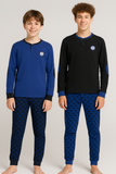 PIGIAMA RAGAZZO HERMET INTER CALDO COTONE SERAFINO POLSINI LOGO ART. T20 1150