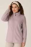 PILE DONNA BASILE ORSETTO LAVORATO FULL ZIP TASCHE ART. BEW164