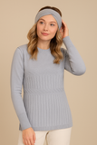 MAGLIONE DONNA GAIA B GIROCOLLO LAVORATO VISCOSA ART. 320