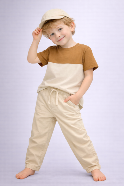 PANTALONI BAMBINO ZIPPY LINO COTONE ELASTICO COULISSE TASCHE ART. ZBBAP0401-26006