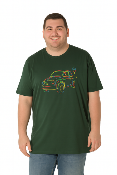 T-SHIRT UOMO TAGLIE OVER GIROCOLLO STAMPA COTONE PURO  MAXFORT ART. E2633