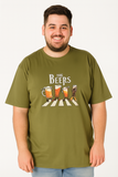 T-SHIRT UOMO TAGLIE OVER COTONE STAMPA GIROCOLLO   MAXFORT ART. E2632