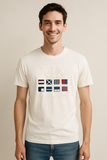 T-SHIRT UOMO RAGAZZO MANICA CORTA COTONE STAMPA MARCA AVIREX ART. AX0586