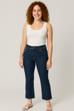 JEANS DONNA CROP SFRANGIATI STRASS ELASTICIZZATI FLAVIA COSTANTI ART. FC9234