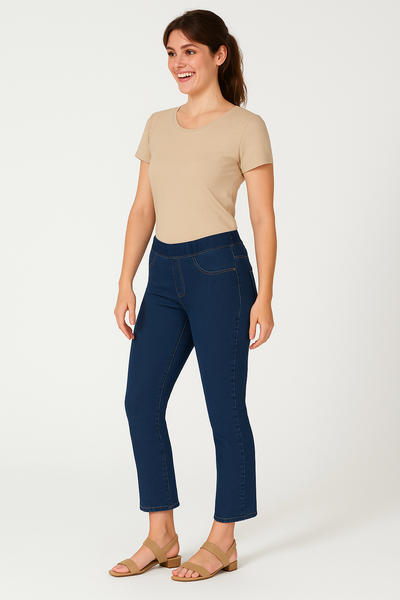 JEANS DONNA RAGAZZA JEGGINGS ELASTICO TASCHE STRASS MARCA FLAVIA COSTANTI ART. FC9210