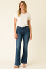 JEANS ZAMPA MISTO COTONE 5 TASCHE COMODO  DONNA GRIFFAI ART. 6158