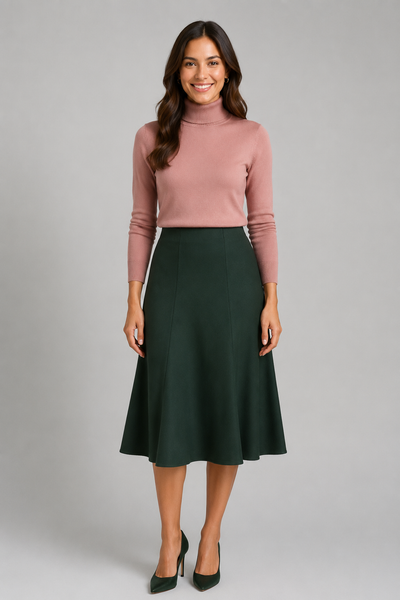 GONNA DONNA ELASTICO SVASATA FODERA MARCA EL.MA ART.6238