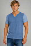 T-SHIRT UOMO MISTO LINO COTONE BOTTONI MARCA X-CAPE ART. GERKEN