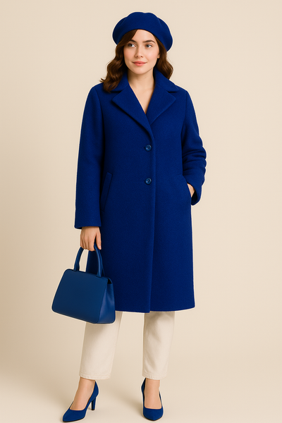 CAPPOTTO DONNA LAURA BIAGIOTTI BOTTONI TASCHE MORBIDO FODERATO ART. 2112