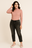 JEANS DONNA FLAVIA COSTANTINI CAPRI CORTO BOTTONE ZIP BORCHIE ART. FC9269