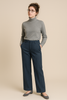PANTALONE DONNA LAURA BIAGIOTTI PALAZZO ZIP BOTTONE TASCHE ART. 18115