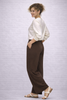 PANTALONE DONNA PERLA PALAZZO ELASTICO TASCHE VISCOSA ART. MARTINA 26106