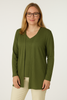 TWINSET DONNACADIGAN ELEGANTE SCOLLO A V MANICA LUNGA  JENNIFER CLOSE ART. 1901