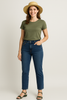 JEANS DONNA VITA ALTA CINQUE TASCHE MISTO COTONE  EMANUELA COSTA ART. EC6764