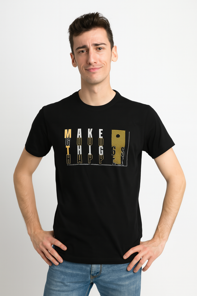 T-SHIRT UOMO RAGAZZO MANICA CORTA STAMPA MARCA GRANCHIO ART. 42HGS132