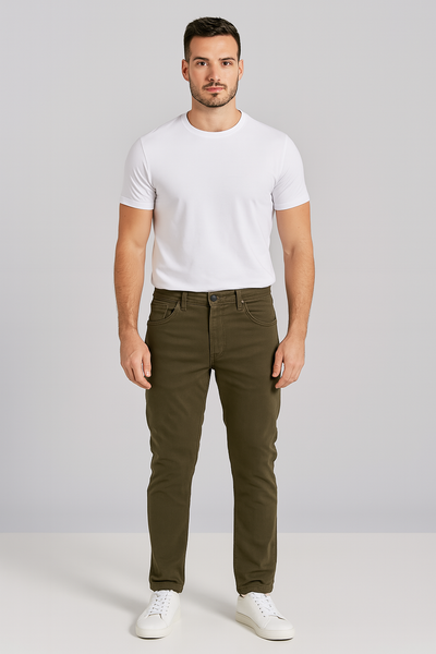 PANTALONE UOMO ZIP BOTTONE CINQUE TASCHE CLASSICO MARCA LOSAN ART.LMNAP0402_23005