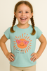 T-SHIRT BAMBINA MEZZA MANICA GIROCOLLO PURO COTONE MARCA LOSAN ART.116 1201AL